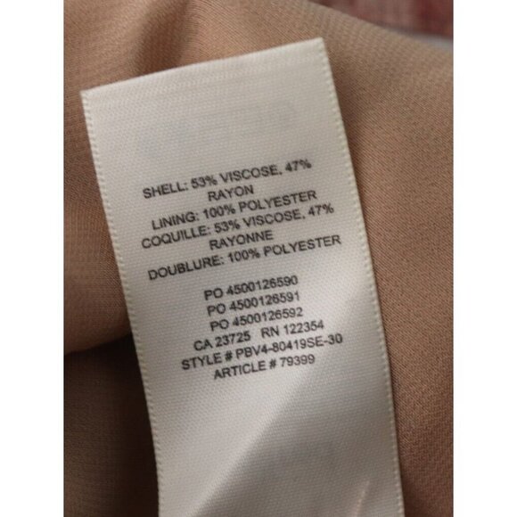 Wilfred Pink and Tan Buttoned Maxi Dress with Bishop Sleeves - Picture 11 of 11